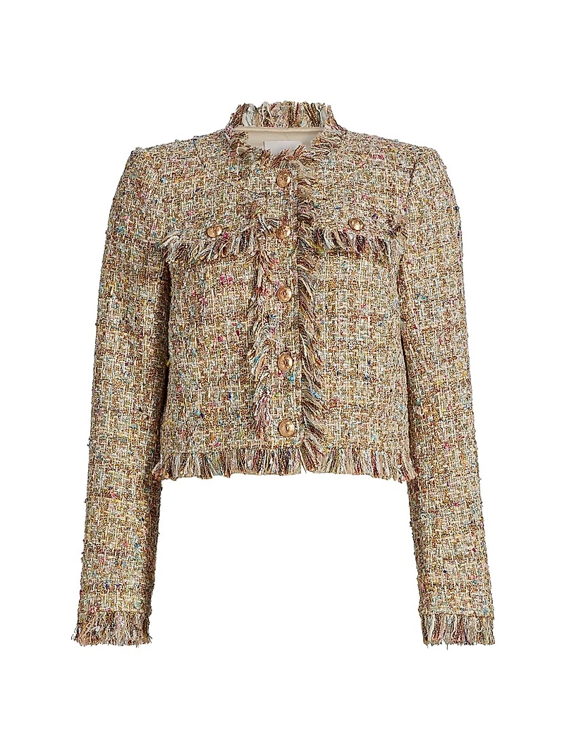 Adeline Clarise Bouclé Tweed Jacket