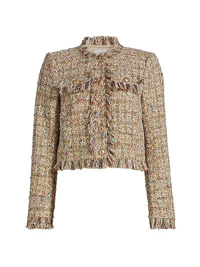 Adeline Clarise Bouclé Tweed Jacket