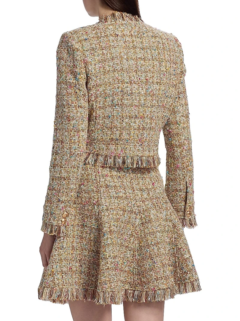 Adeline Clarise Bouclé Tweed Jacket