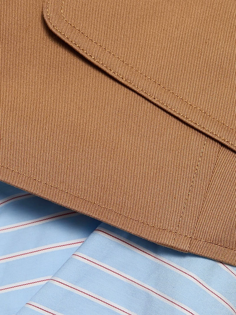 Shilo Combo Cotton-Blend Single-Breasted Jacket