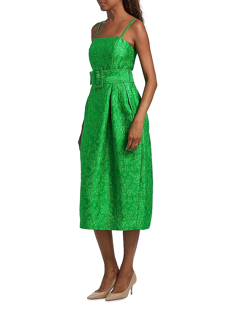 Artichoke Belted Cocktail Dress
