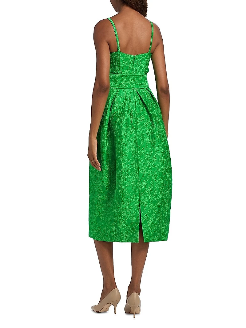 Artichoke Belted Cocktail Dress