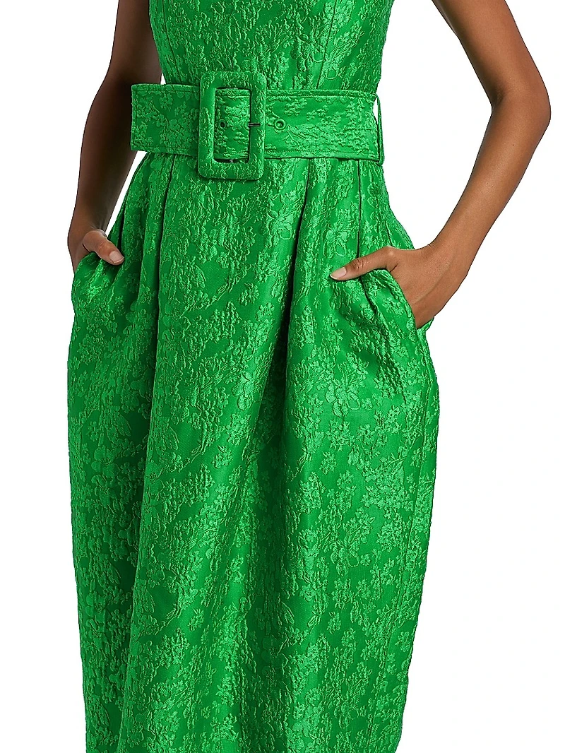 Artichoke Belted Cocktail Dress