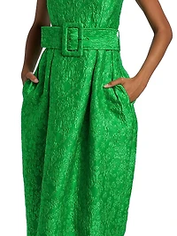 Artichoke Belted Cocktail Dress