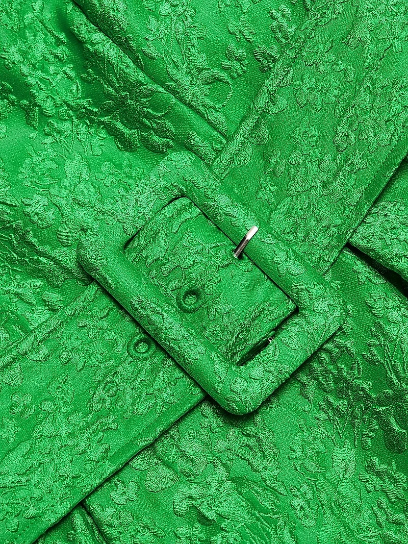 Artichoke Belted Cocktail Dress