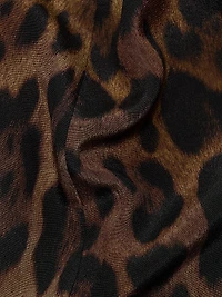 Joan Leopard Crepe De Chine Blouse