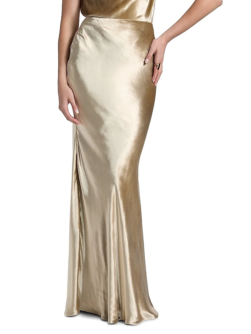 Linnet Velvet Maxi Skirt