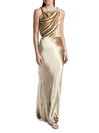 Linnet Velvet Maxi Skirt