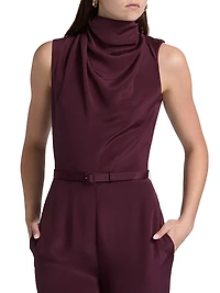 Parigi Silk Crepe Jumpsuit