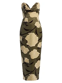 Draped Bust Sheath Cocktail Dress
