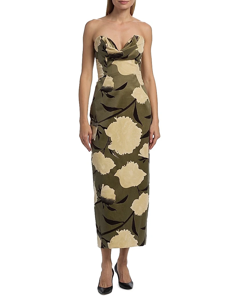 Draped Bust Sheath Cocktail Dress
