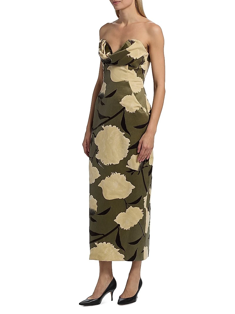 Draped Bust Sheath Cocktail Dress