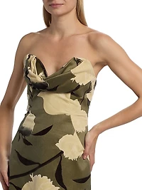 Draped Bust Sheath Cocktail Dress