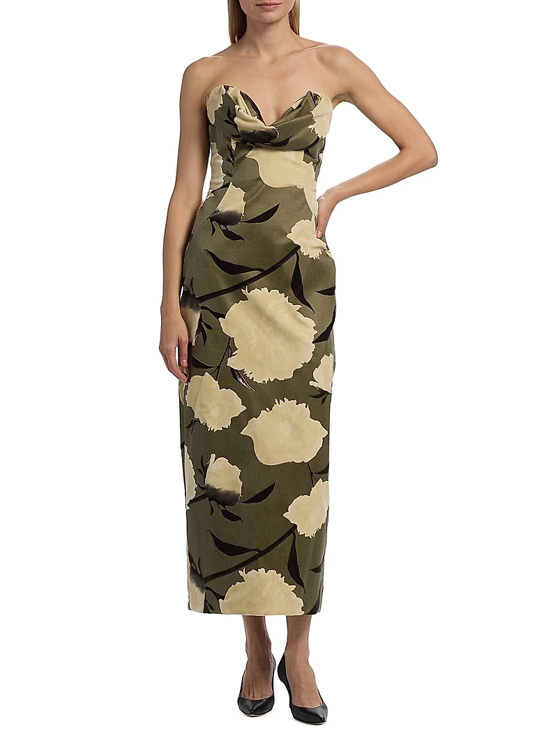 Draped Bust Sheath Cocktail Dress