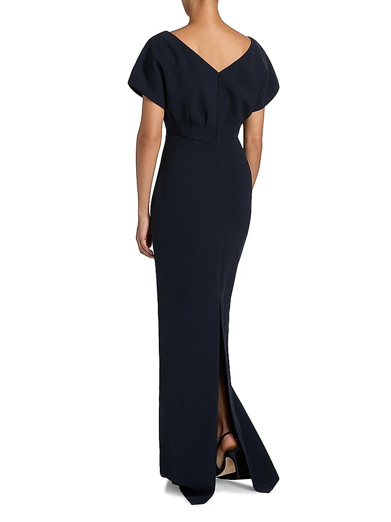 Savannah Floral Embroidered Sheath Gown