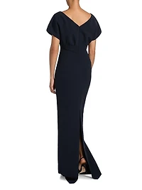 Savannah Floral Embroidered Sheath Gown