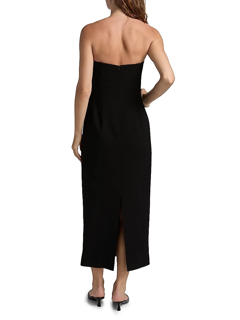 Strapless Embellished Sheath Dress