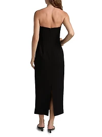 Strapless Embellished Sheath Dress