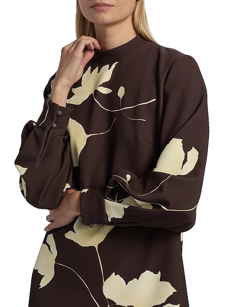 Elizabeth Floral Crêpe Minidress