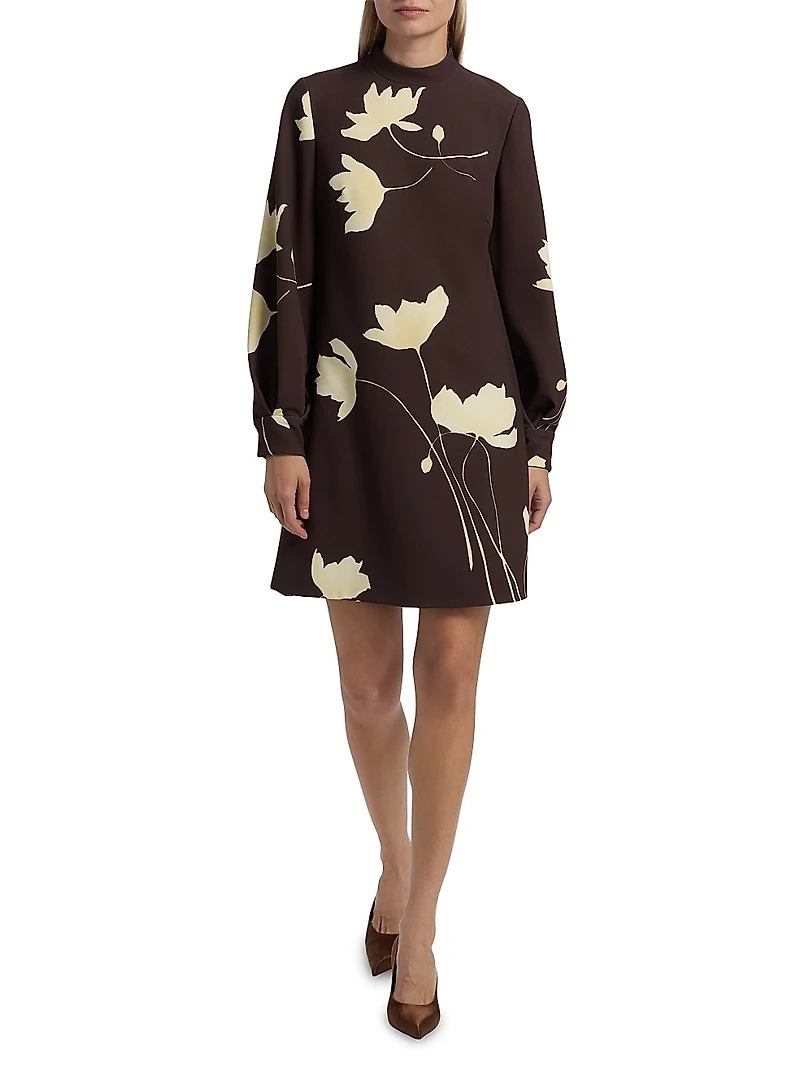 Elizabeth Floral Crêpe Minidress