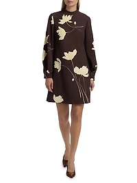 Elizabeth Floral Crêpe Minidress