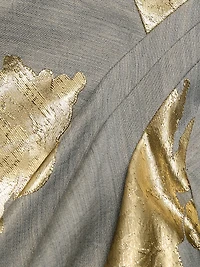 Metallic FLoral Sleeveless Cocktail Dress