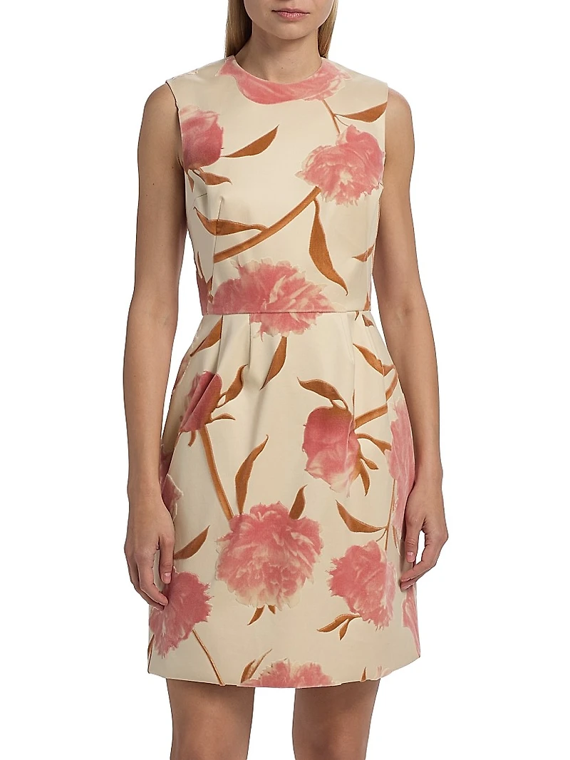 Floral Cotton Sleeveless Minidress