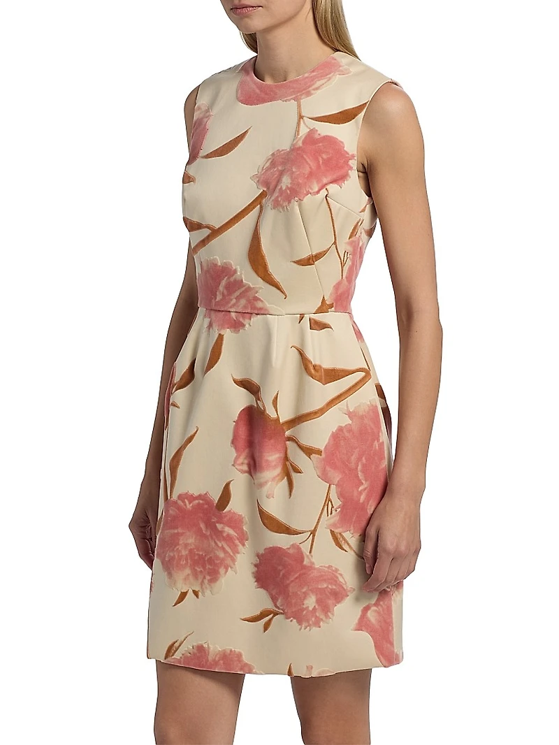 Floral Cotton Sleeveless Minidress
