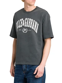 Logo Cotton Crewneck T-Shirt