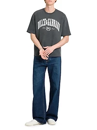 Logo Cotton Crewneck T-Shirt