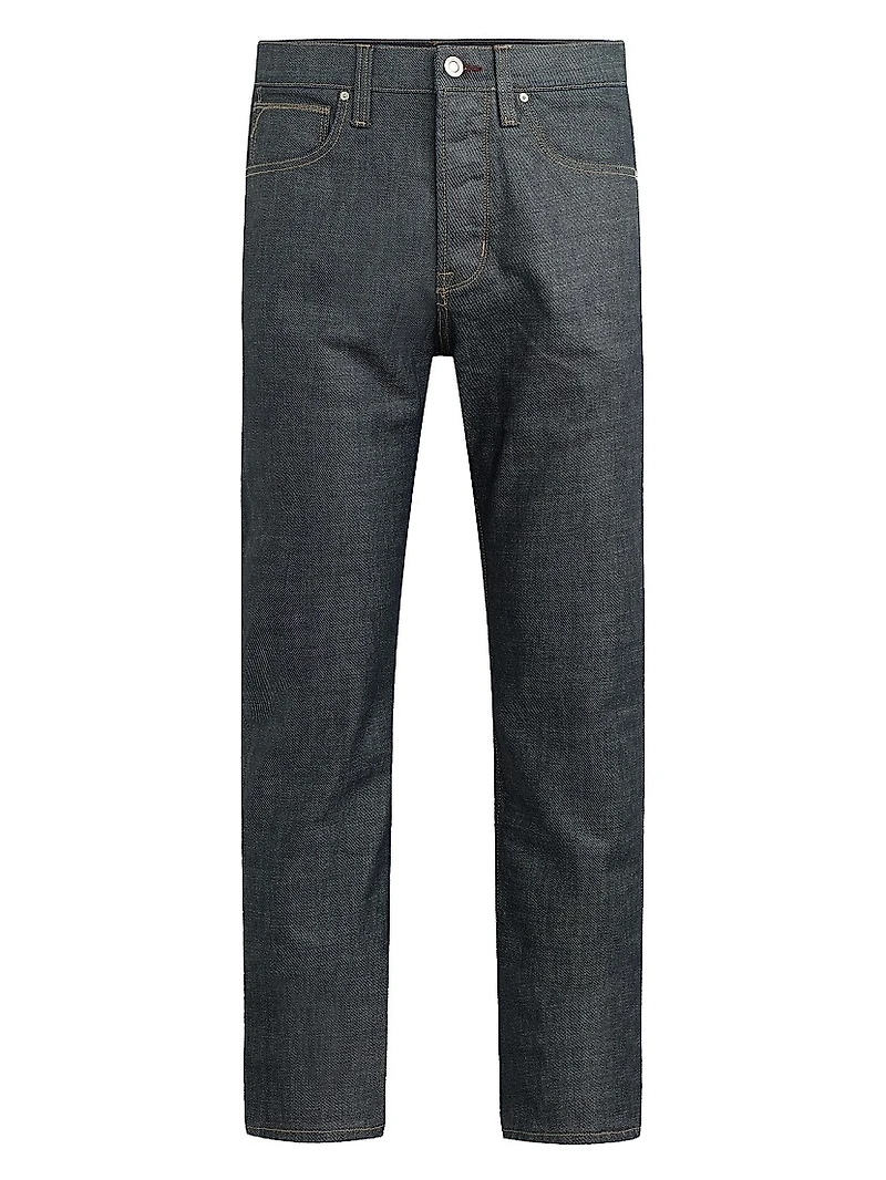 Wes Coated Straight-Leg Jeans