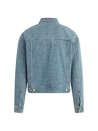 Jacquard Denim Trucker Jacket