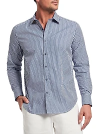 Greenwich Striped Cotton Shirt