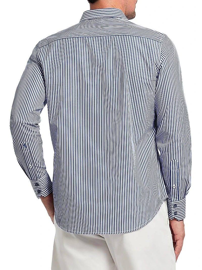 Greenwich Striped Cotton Shirt