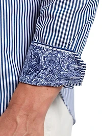 Greenwich Striped Cotton Shirt