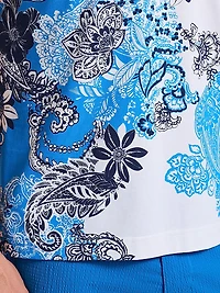 Orzell Printed Cotton Polo Shirt