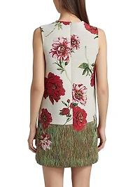 Peony Unravel Jacquard Day Dress