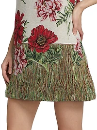 Peony Unravel Jacquard Day Dress