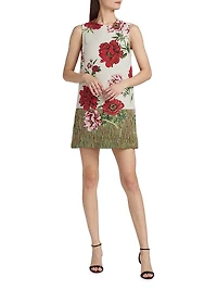 Peony Unravel Jacquard Day Dress