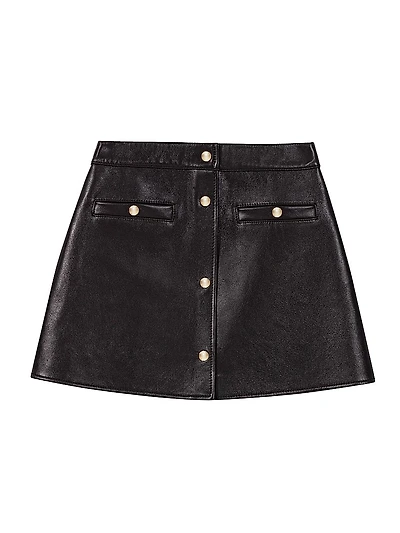 Short Leather Skirt
