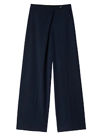 Asymmetric Straight Leg Trousers