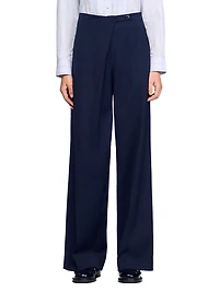 Asymmetric Straight Leg Trousers