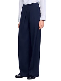 Asymmetric Straight Leg Trousers