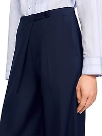 Asymmetric Straight Leg Trousers