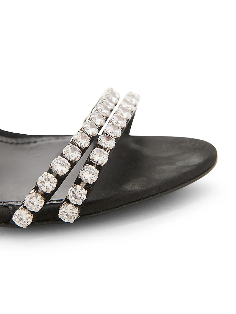 105MM Crystal-Embellished Sandals