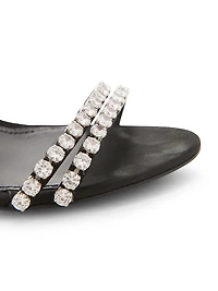 105MM Crystal-Embellished Sandals