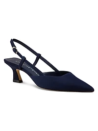 Vinnie 50MM Suede Slingback Pumps
