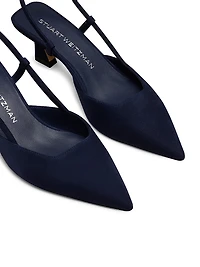 Vinnie 50MM Suede Slingback Pumps