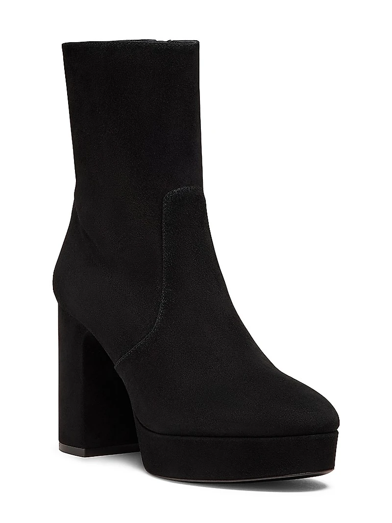 Dayna 90MM Suede Platform Booties