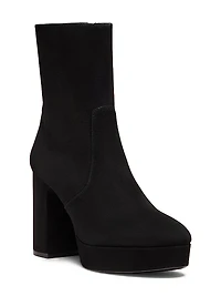 Dayna 90MM Suede Platform Booties